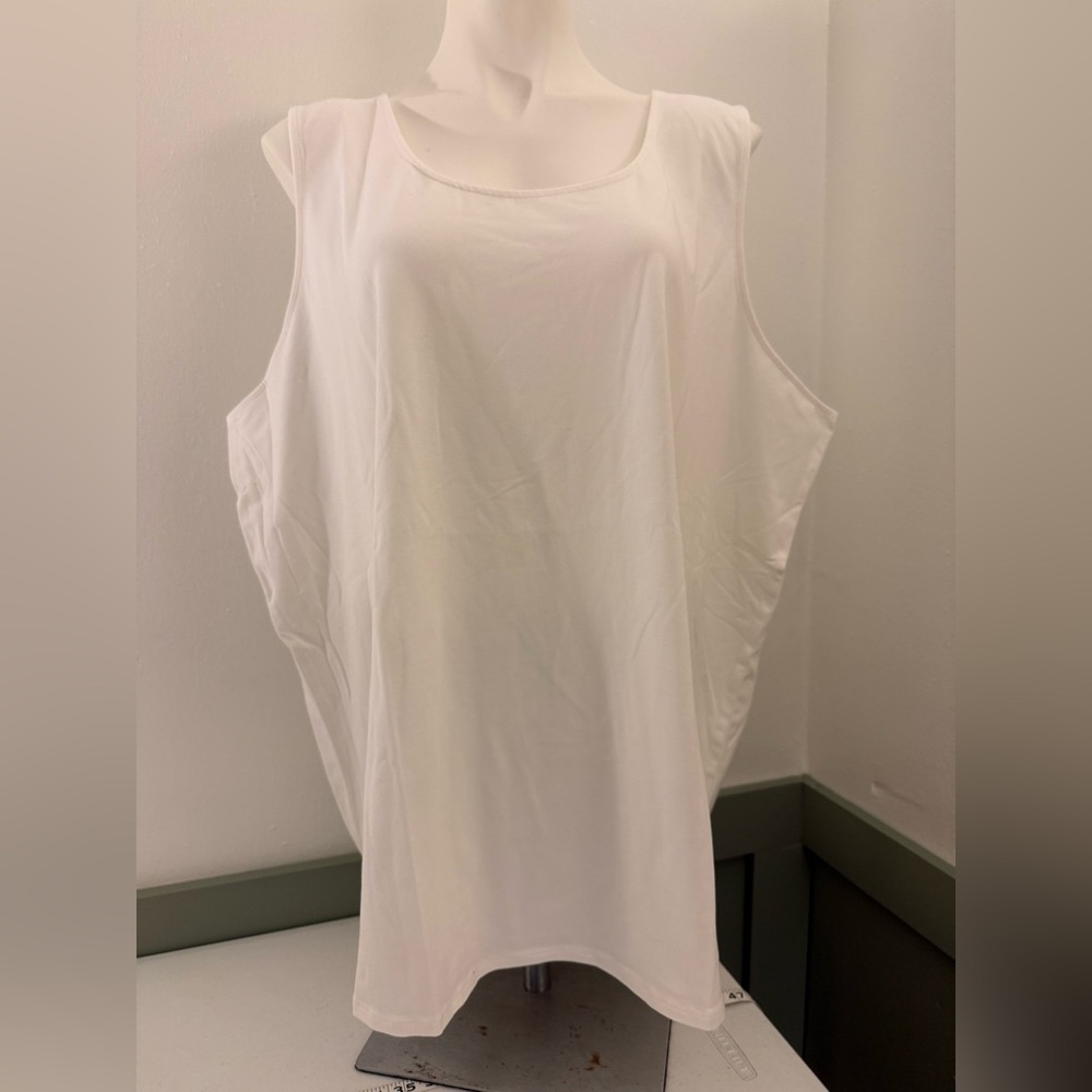White Sleeveless Top